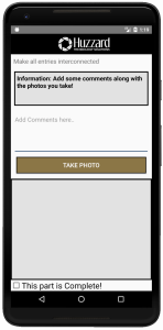 Item screen & data input - screen